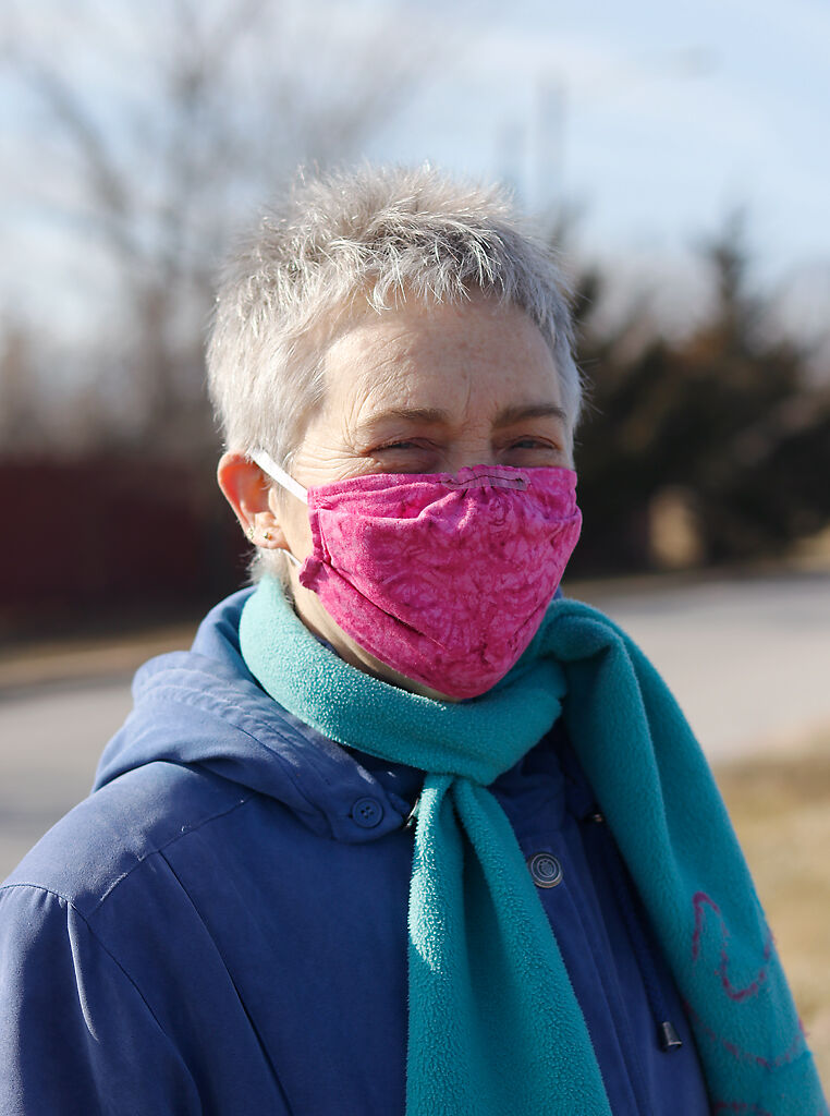 Wendy Hofmann stands for a portrait Wednesday in Cosmo Park